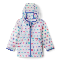 Columbia Toddlers' Translucent Trail Rain Slicker - 3T - African Violet Polka Pets