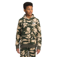 The North Face Boys' Printed Camp Fleece Pullover Hoodie - XS - New Taupe Green Explorer Camo Print