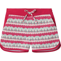 Columbia Girls' Sandy Shores 3 Inch Boardshort - XL - Cactus Pink Striped Peaks