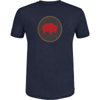 Mountain Khakis Men's Bison Patch T-Shirt - Small - Carter Navy