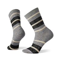 Smartwool Women's Everyday Striped Cable Crew Sock - Large - Mist Blue