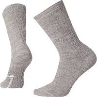 Smartwool Women's Chain Link Cable Crew Sock - Large - Light Gray