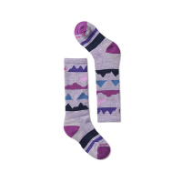 Smartwool Kids' Wintersport Full Cushion Mountain Pattern Over The Cal - Small - Purple Eclipse
