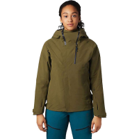 Mountain Hardwear Women's Cloud Bank GTX Insulated Jacket - Large - Combat Green