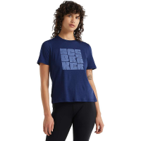 Icebreaker Women's Central Type Stack SS Tee - Small - Royal Navy