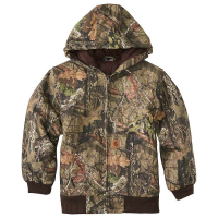 Carhartt Boys' MO Camo Active Jac Flannel Quilt Lined Jacket - Small - Mossy Oak
