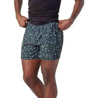 Smartwool Men's Merino Sport Lined 5 Inch Short - XL - Black Composite Print