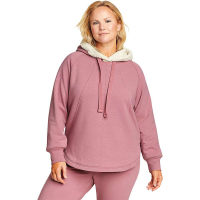 Eddie Bauer Women's Snow Lodge Sherpa-Lined Pull Over Hoodie - XL - Anemone
