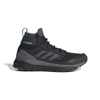 Adidas Women's Terrex Free Hiker Primeblue Shoe - 7 - Core Black / Grey Five / Mint Ton