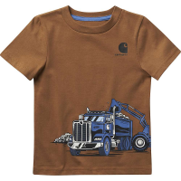 Carhartt Toddler Boys' Dump Truck Wrap SS T-Shirt - 4T - C Carhartt Brown