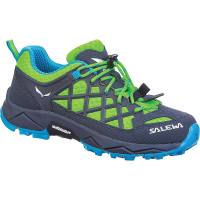 Salewa Juniors' Wildfire Shoe - 13.5 - Ombre Blue / Fluo Green