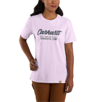 Carhartt Women's Loose Fit Heavyweight SS Crafted Graphic T-Shirt - XL - Amethyst Fog