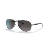 Oakley Feedback Sunglasses - One Size - Polished Chrome / Prizm Grey Gradient