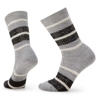 Smartwool Women's Everyday Striped Cable Crew Sock - Large - Twilight Blue