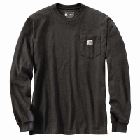 Carhartt Men's Relaxed Fit Heavyweight LS Pocket Crafted Graphic T-Shi - XXL Regular - Carbon Heather