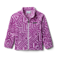Columbia Toddler Girls' Benton Springs II Printed Fleece Jacket - 4T - Berry Jam Geo Elements