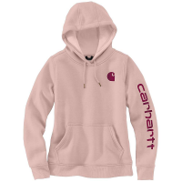 Carhartt Women's Relaxed Fit Midweight LS Graphic Sweatshirt - Large - Ash Rose