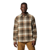Mountain Hardwear Men's Plusher LS Shirt - XL - Washed Raisin Bonfire Plaid