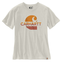 Carhartt Women's Loose Fit Heavyweight Faded C Graphic SS T-Shirt - XXL - Malt