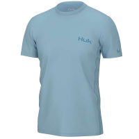 Huk Men's Icon X SS Top - XL - Crystal Blue