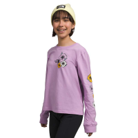 The North Face Girls' Graphic LS Tee - XS - Lupine