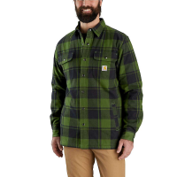 Carhartt Men's Relaxed Fit Flannel Sherpa-Lined Shirt Jac - XXL Regular - Navy