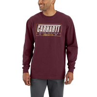 Carhartt Men's Loose Fit Heavyweight LS Outlast Graphic T-Shirt - XXL Regular - Port