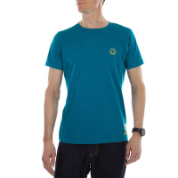La Sportiva Men's Climbing On The Moon T-Shirt - XL - Turchese / Giallo