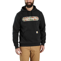 Carhartt Men's Loose Fit Midweight Camo Logo Graphic Sweatshirt - Small Regular - Black