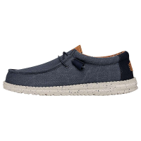Hey Dude Men's Wally Washed Canvas Shoe - 12 - Navy