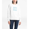 The North Face Women's Holiday French Terry Crew - Large - TNF White / Bristol Blue