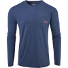 Mountain Khakis Men's Pocket LS Sleeve T-Shirt - Small - Twilight Heather / Rojo