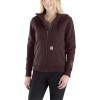 Carhartt Women's Rain Defender Rockland Quilt-Lined Full-Zip Hooded Sw - XS - Fudge Heather