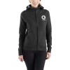 Carhartt Women's Force Delmont Graphic Zip-Front Hooded Sweatshirt - XS - Black Heather