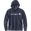 Carhartt Men's Force Delmont Signature Graphic Hooded Sweatshirt - XXL Tall - Navy Heather