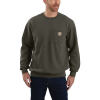 Carhartt Men's Crewneck Pocket Sweatshirt - XL Tall - Moss