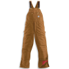 Carhartt Men's Quilt Lined Zip To Thigh Bib Overall - 42x36 - Carhartt Brown