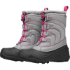 The North Face Youth Alpenglow IV Boot - 1 - Frost Grey / Mr. Pink