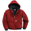 Carhartt Men's Quilted Flannel Lined Duck Active Jacket - XL Tall - Red
