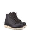Red Wing Heritage Men's 6 Inch Classic Moc Boot - 7.5 - Black Prairie