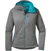 Outdoor Research Women's Ascendant Hoody - Large - Pewter / Typhoon