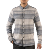 Jeremiah Men's Stag Reversible Plaid Stripe Shirt - Large - Teal