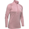 Under Armour Women's UA Tech Twist 1/2 Zip Top - Small - Hushed Pink / Metallic Silver