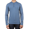 The North Face Men's TNF Terry LS Henley - Medium - Blue Wing Teal