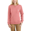 Carhartt Women's Clarksburg Crewneck Pocket Sweatshirt - Large - Coral Haze Heather