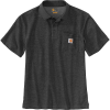 Carhartt Men's Contractor's Work Pocket Polo T-Shirt - XXL Regular - Carbon Heather
