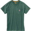 Carhartt Men's Force Cotton Delmont SS T-Shirt - Large Tall - Musk Green Heather