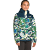 The North Face Girls' Resolve Reflective Jacket - Medium - Jaiden Green Valley Block Print