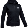 Under Armour Girls' Rival Full Zip Sweater - Small - Black / White
