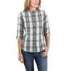 Carhartt Women's Relaxed Fit Midweight Three-Quarter Sleeve Button-Fro - Large - Twilight
